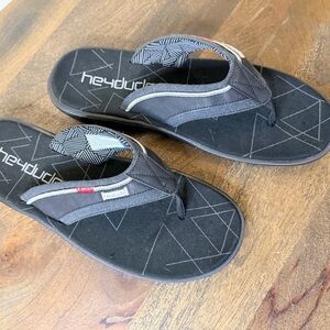 Hey Dude Black Flip Flops